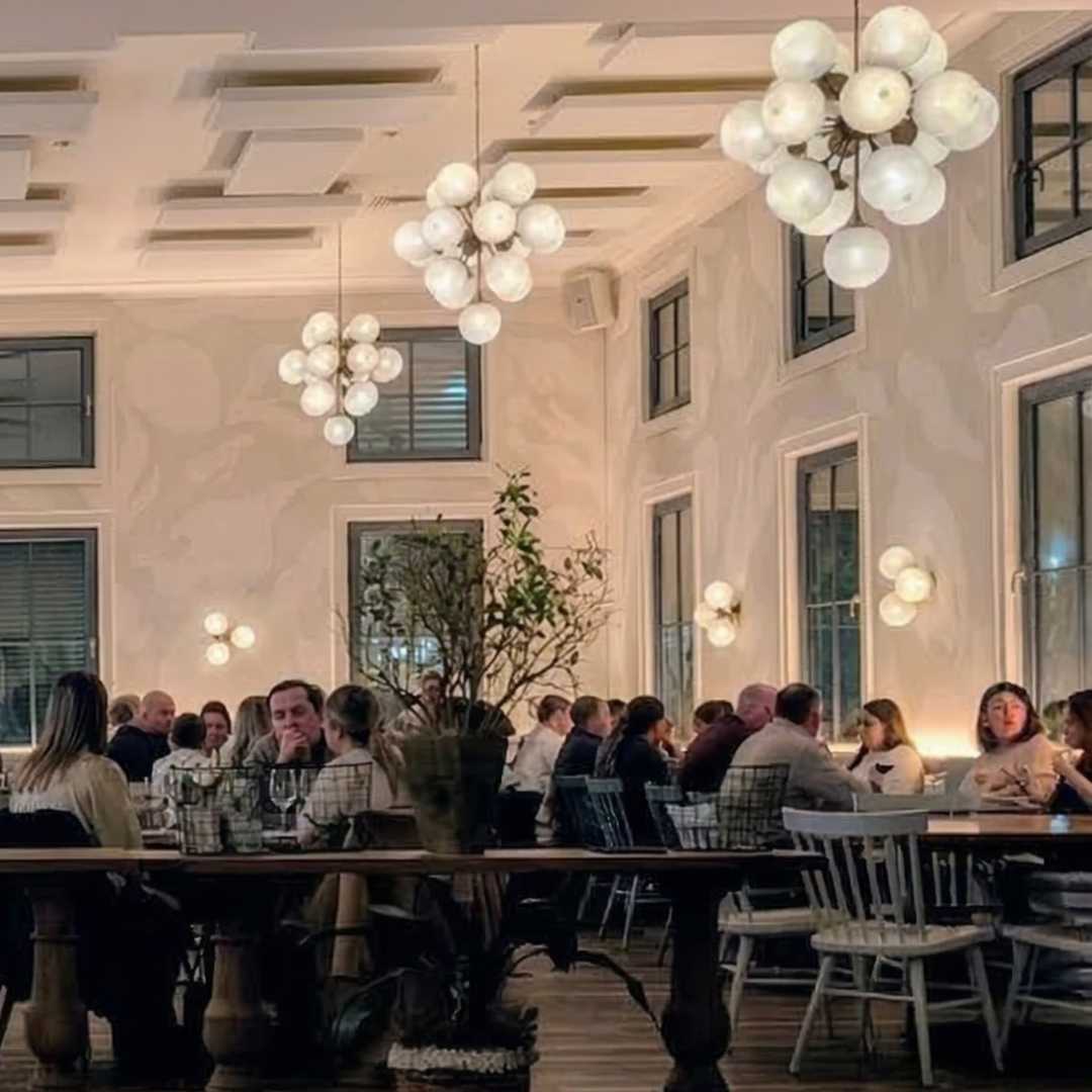Refined interior dining at The Royal Tern on Johns Island, SC